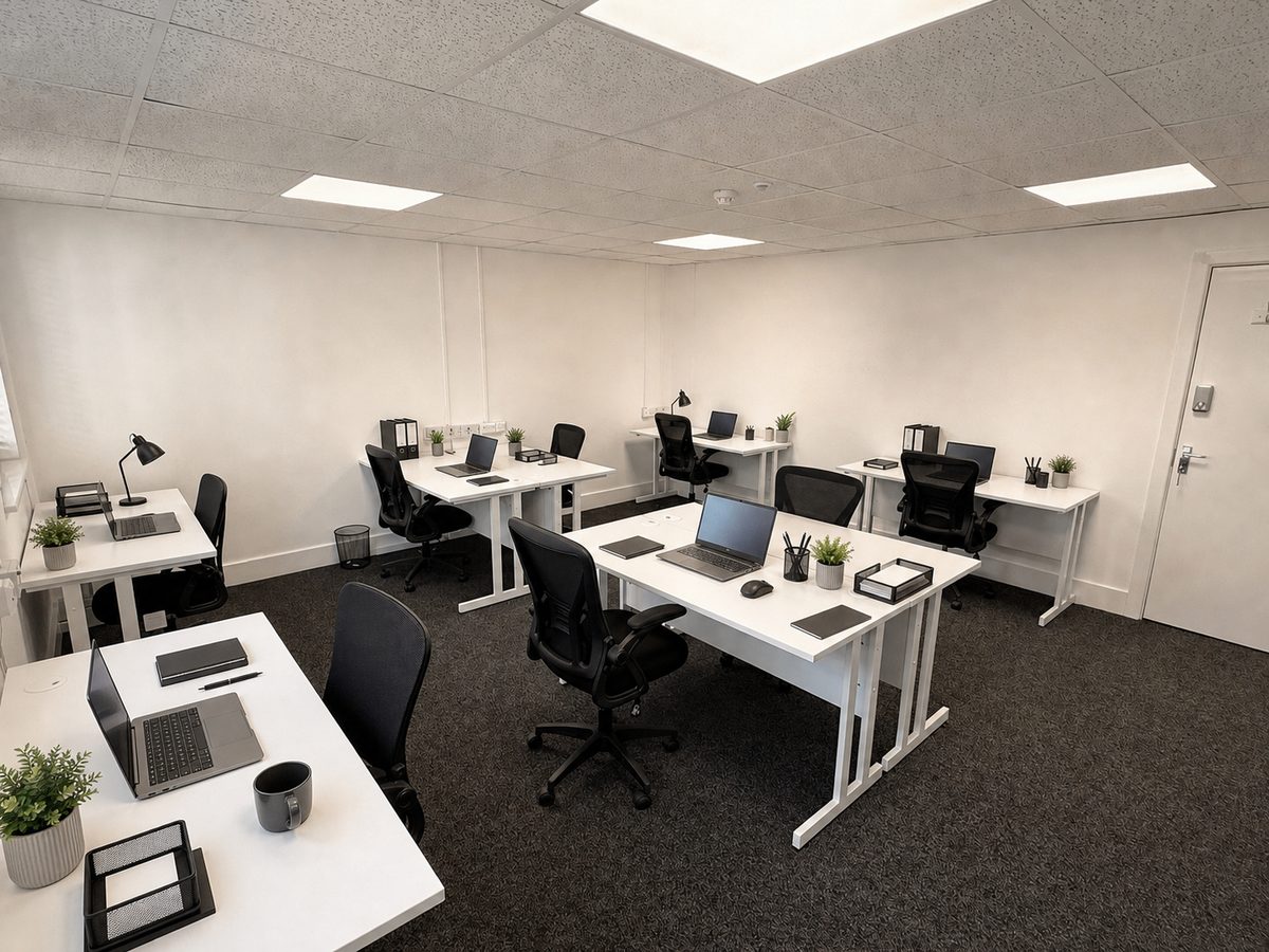 A fully fitted team office at TheWorkstore