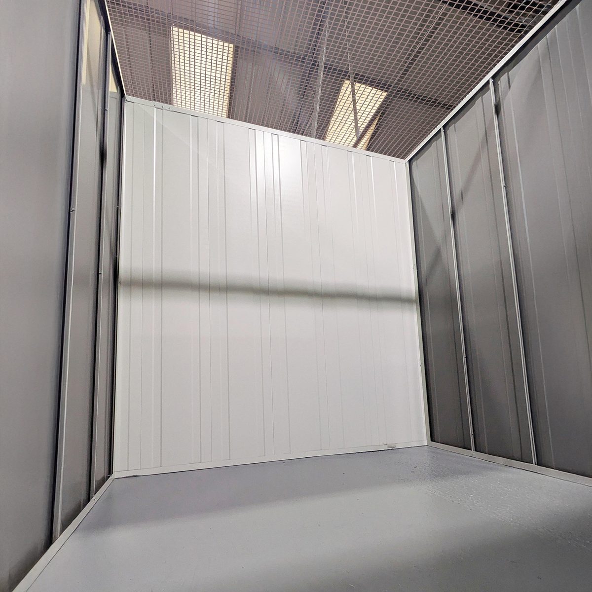 Inside a 50 sqft self storage unit at TheWorkstore