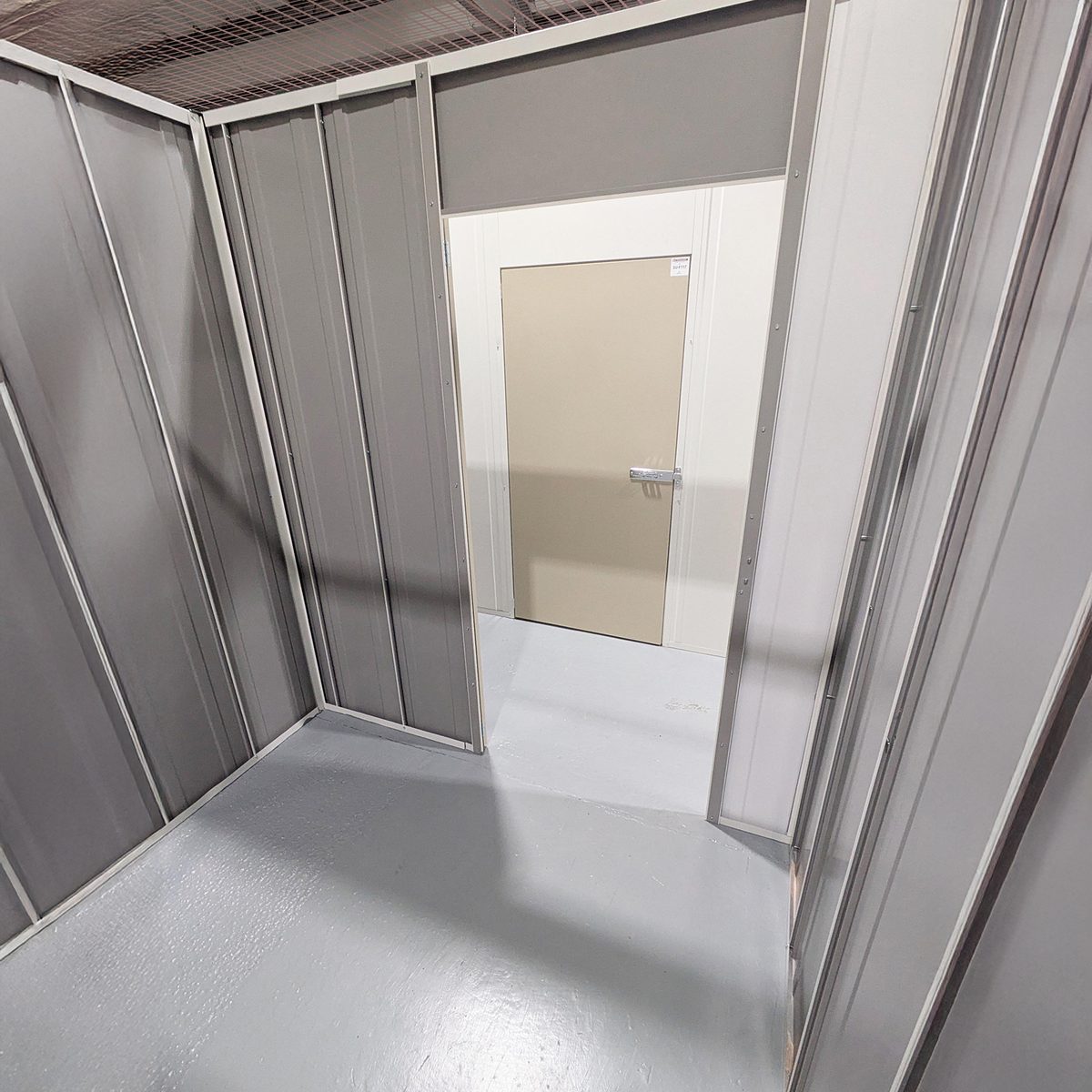 Inside a 50 sqft self storage unit at TheWorkstore
